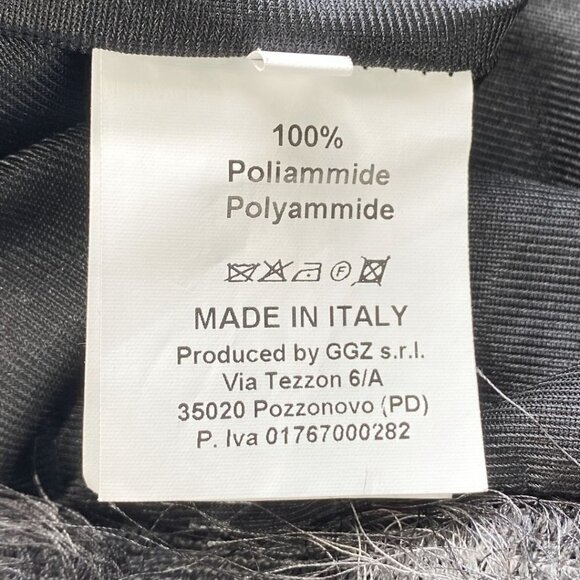 VICOLO SILVER FRINGED PARTY COCKTAIL BURLESQUE TANK TOP - S - Picture 8 of 8